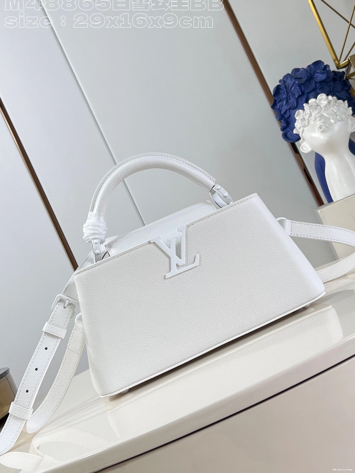 Aaa replica bags BB-29*16.5*9CM LOUIS VUITTON CAPUCINES 0816